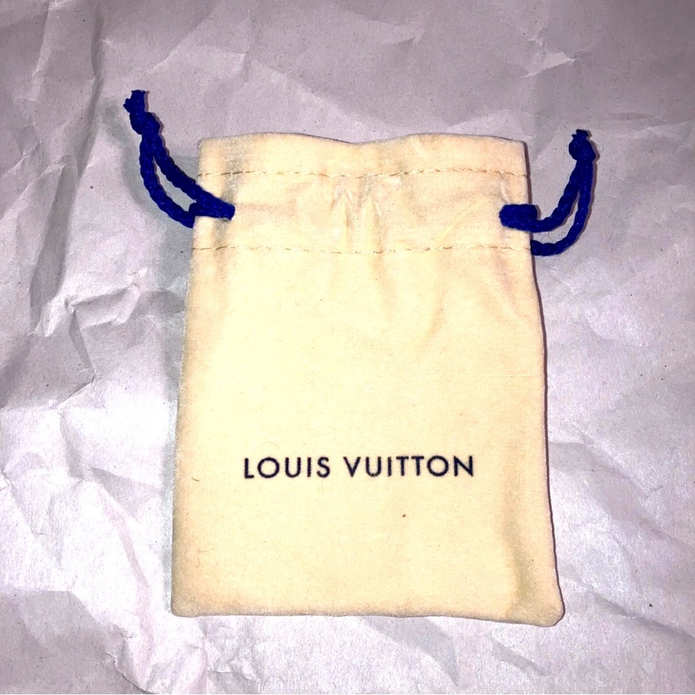 Authentic Louis Vuitton Small Empty Dust Bag 4" × 3" Drawstring Style
